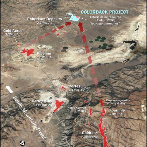 Oblique location diagram showing the Colorback Project.